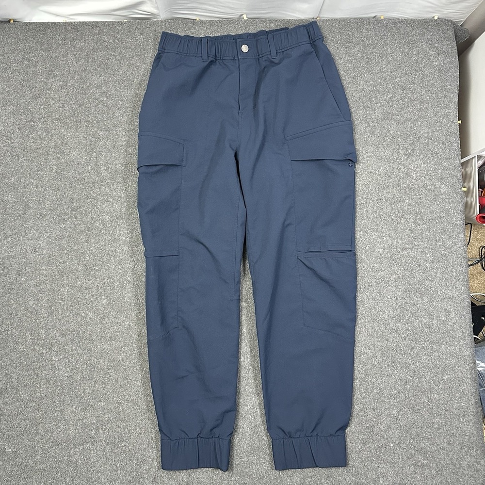 Lululemon Men's Cargo Jogger Pants Navy Size 32 Tapered Tech Stretch